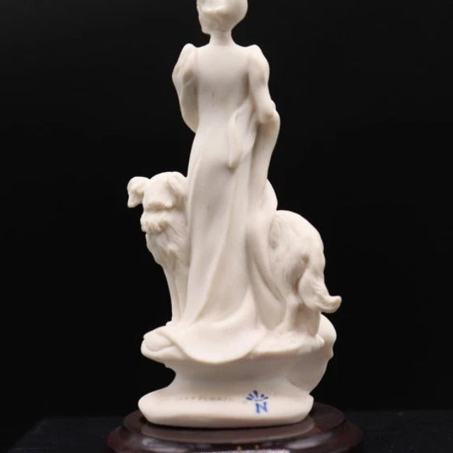 Giuseppe Armani Lady with Two Borzoi Dogs - LADYBIRD LAUGH
