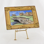 RARE Limoges Trinket Box: 18th Hole Swilcan Bridge, St Andrews with Golf Clubs - LADYBIRD LAUGH