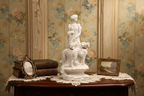 Giuseppe Armani Lady with Two Borzoi Dogs - LADYBIRD LAUGH